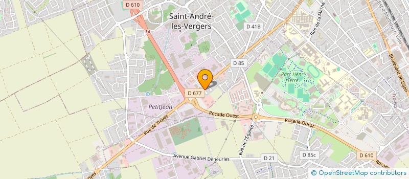 localisation de l'entreprise ECHANGES BOURGOGNE - CHAMPAGNE UKRAINE  SAINT-ANDRE-LES-VERGERS