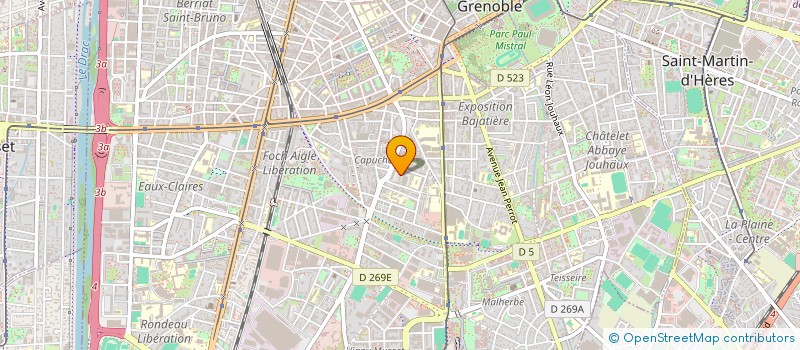 localisation de l'entreprise ECHANGES CULTURELS AUTOUR DU MONDE  GRENOBLE