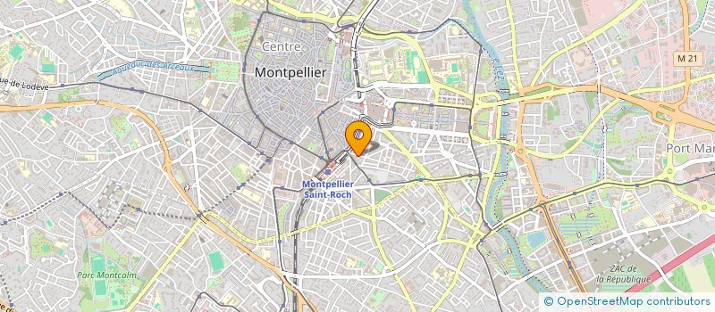 localisation de l'entreprise ECHANGES ET COOPERATION EN MILIEU RURAL  MONTPELLIER