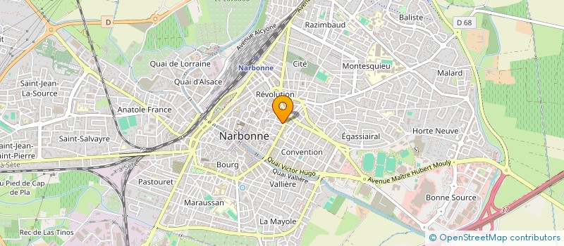 localisation de l'entreprise ECHANGES ET CULTURES à NARBONNE