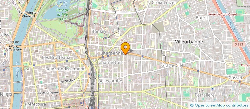 localisation de l'entreprise ECHANGES ET DECOUVERTES DES DIVERSITES INTERCULTURELLES  VILLEURBANNE