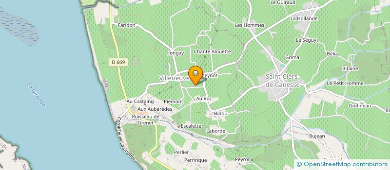 localisation de l'entreprise ECHANGES ET PARTAGES à VILLENEUVE