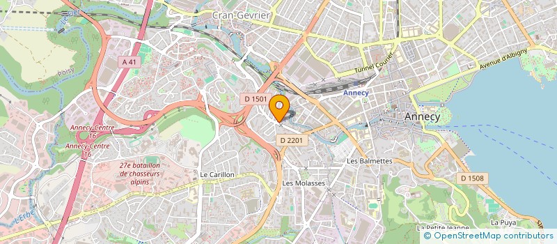 localisation de l'entreprise ECHANGES ET RE-CREATION à ANNECY