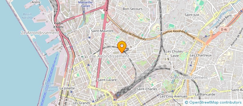 localisation de l'entreprise ECHANGES ET TRANSPORTS INTERNATIONAUX à MARSEILLE