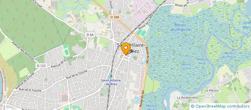 localisation de l'entreprise ECHANGES FRANCO BRITANNIQUES  SAINT-HILAIRE-DE-RIEZ