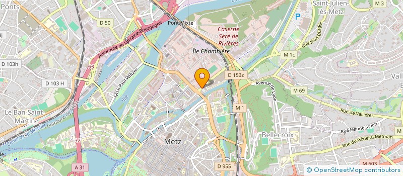 localisation de l'entreprise ECHANGES MIGRANTS LORRAINS à METZ