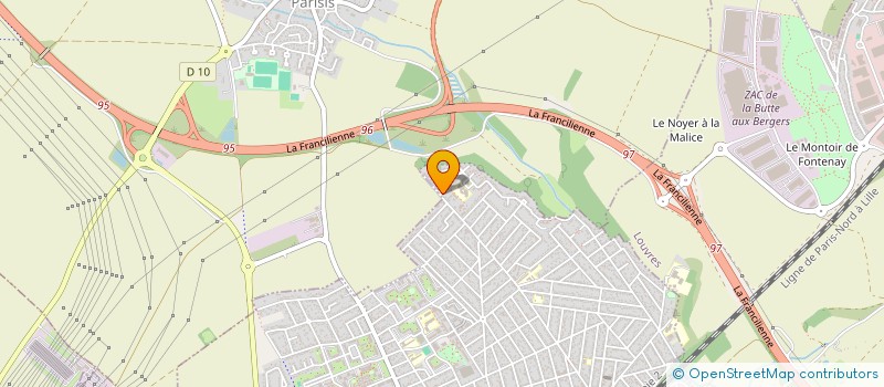 localisation de l'entreprise ECHANGES SEJOURS CULTURELS ANIMATIONS DE LOISIRS ET EVENEMENTIELS  GOUSSAINVILLE