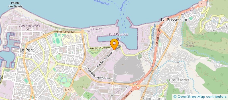 localisation de l'entreprise ECHANGEUR OCEAN INDIEN  LE PORT