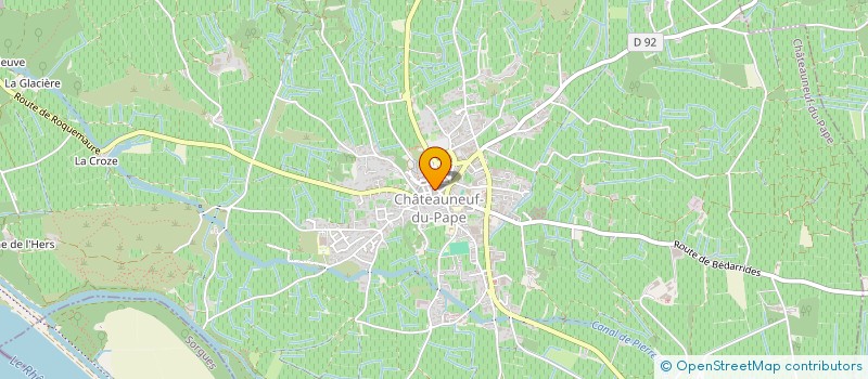 localisation de l'entreprise ECHANSONNERIE DES PAPES  CHATEAUNEUF-DU-PAPE