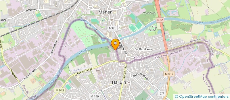 localisation de l'entreprise ECHANTILLONS DU NORD GROUPE IMAGINE  HALLUIN