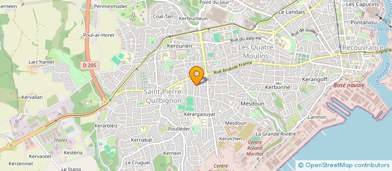localisation de l'entreprise ECHAPACA à BREST