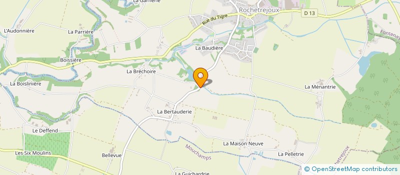 localisation de l'entreprise ECHAPEE BELLE  ROCHETREJOUX