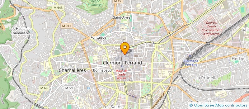 localisation de l'entreprise ECHAPPEE BELLE AUVERGNE  CLERMONT-FERRAND