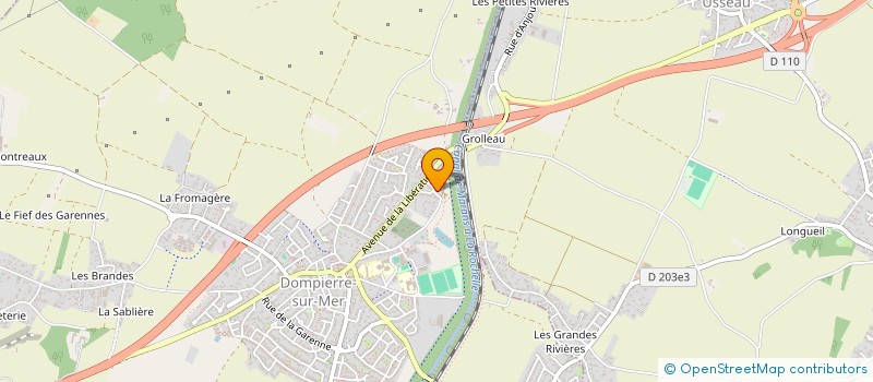 localisation de l'entreprise ECHAPPEE NORDIQUE  DOMPIERRE-SUR-MER