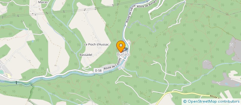 localisation de l'entreprise ECHAPPEE SAUVAGE  BURLATS