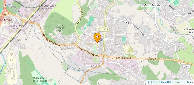 localisation de l'entreprise ECHAPPEES NORDIQUES à ANGOULEME