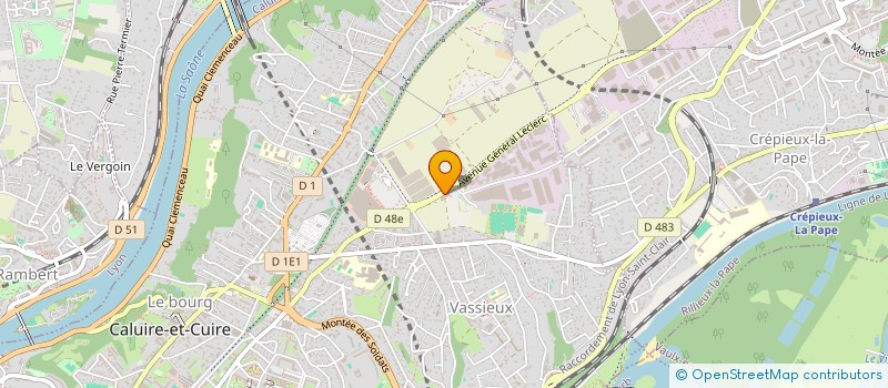 localisation de l'entreprise ECHAPPEMENT CALUIRE à CALUIRE-ET-CUIRE