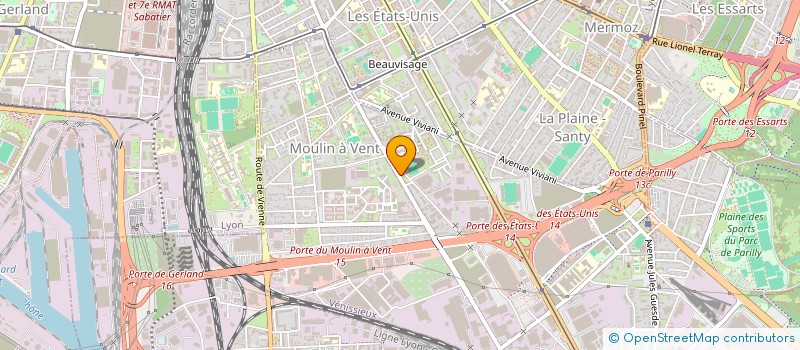 localisation de l'entreprise ECHAPPEMENT VENISSIEUX  VENISSIEUX