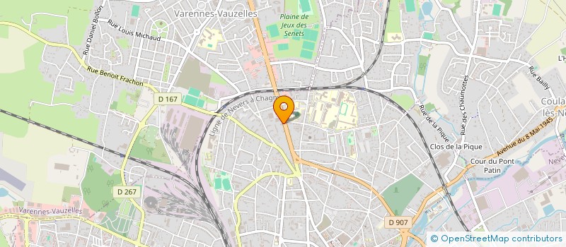 localisation de l'entreprise ECHAPPEMENTS NEVERS à NEVERS
