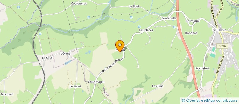 localisation de l'entreprise ECHAPPER CHAMPETRE  NEULISE