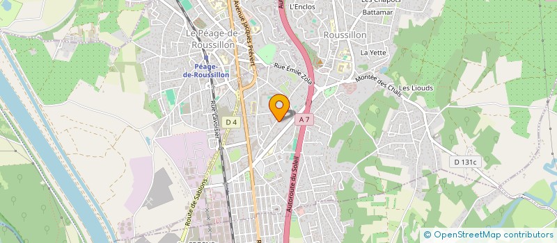 localisation de l'entreprise ECHASUD  ROUSSILLON