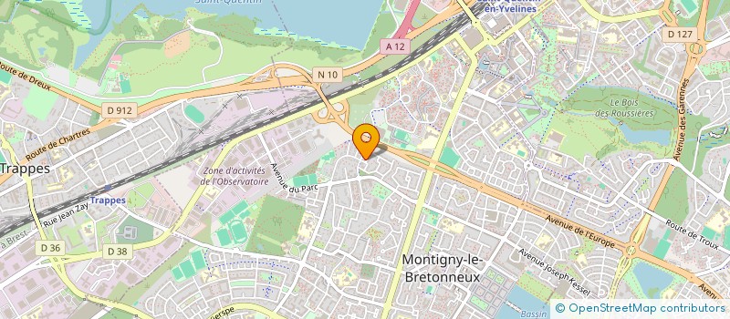 localisation de l'entreprise ECHECS 78 à MONTIGNY-LE-BRETONNEUX