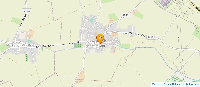 localisation de l'entreprise ECHECS ET MARCQ  MARCQ-EN-OSTREVENT