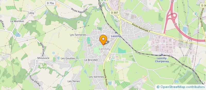 localisation de l'entreprise ECHECS LENTILLY OLYMPIQUE  LENTILLY