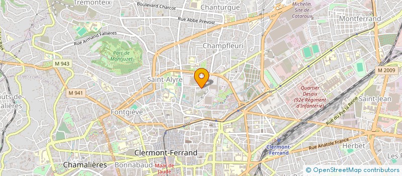 localisation de l'entreprise ECHECS PROMOTION COMITE SPORT ECHECS PDD  CLERMONT-FERRAND