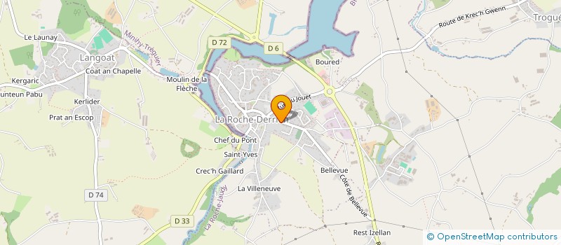 localisation de l'entreprise ECHELLE 1  LA ROCHE-JAUDY