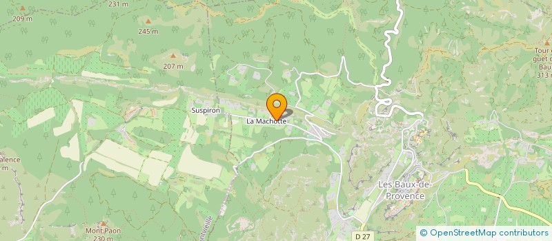 localisation de l'entreprise ECHENARD  LES BAUX-DE-PROVENCE