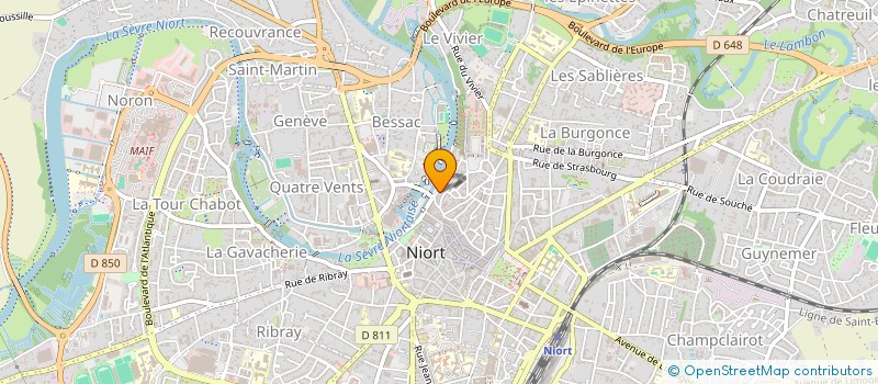 localisation de l'entreprise ECHEVARD HUBERT INDIVISION à NIORT