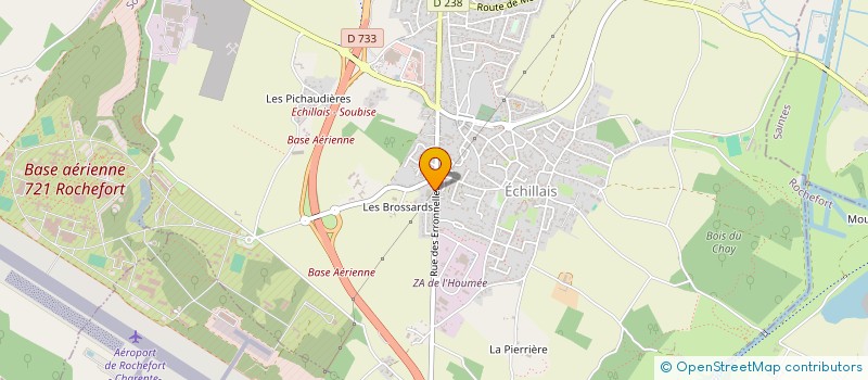 localisation de l'entreprise ECHILLAIS AUTOMOBILE SERVICE  ECHILLAIS