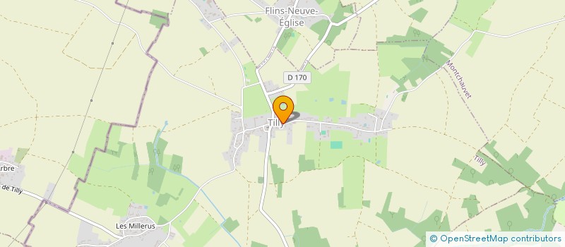 localisation de l'entreprise ECHINFO  TILLY