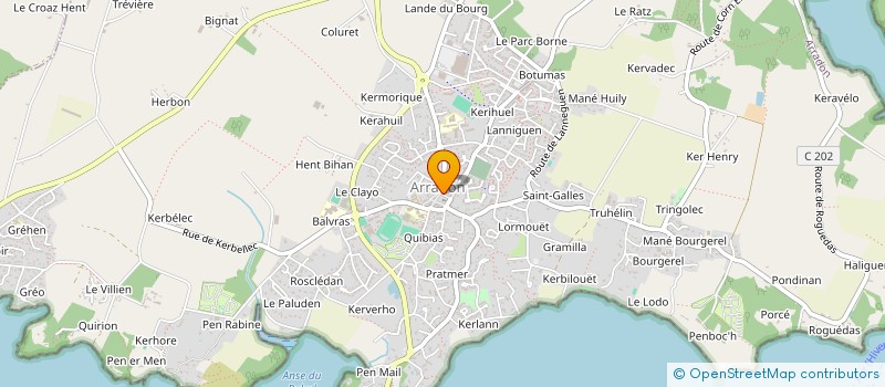 localisation de l'entreprise ECHIQUIER ARRADON BADEN CLUB  ARRADON