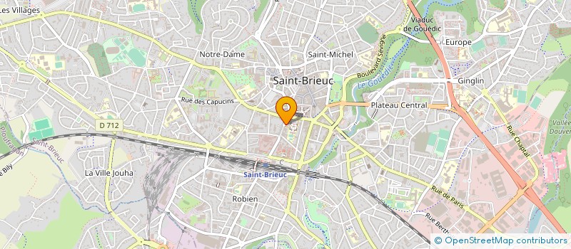 localisation de l'entreprise ECHIQUIER BRIOCHIN à SAINT-BRIEUC