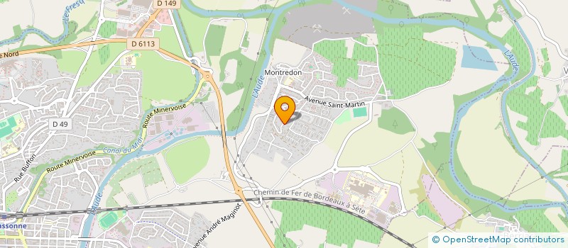 localisation de l'entreprise ECHIQUIER CARCASSONNAIS  CARCASSONNE