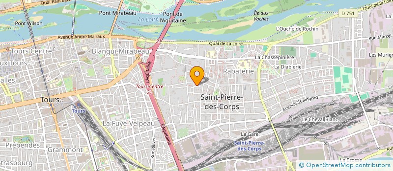 localisation de l'entreprise ECHIQUIER CORPOPETRUSSIEN  SAINT-PIERRE-DES-CORPS