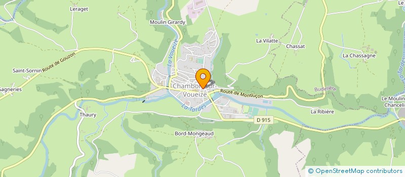 localisation de l'entreprise ECHIQUIER DE COMBRAILLE à CHAMBON-SUR-VOUEIZE