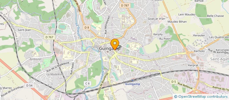 localisation de l'entreprise ECHIQUIER GUINGAMPAIS à GUINGAMP