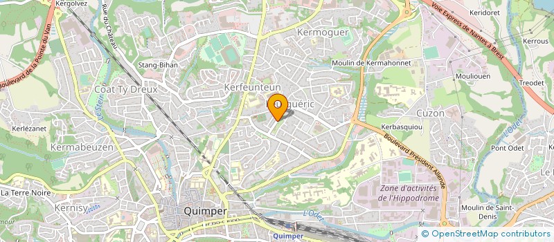 localisation de l'entreprise ECHIQUIER QUIMPEROIS à QUIMPER