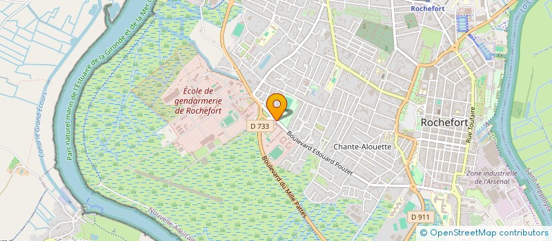 localisation de l'entreprise ECHIQUIER ROCHEFORTAIS  ROCHEFORT