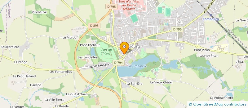 localisation de l'entreprise ECHIQUIER ROMANTIQUE  COMBOURG