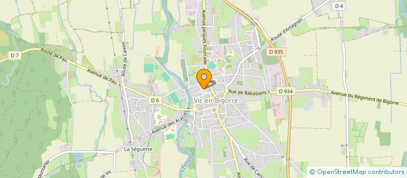 localisation de l'entreprise ECHIQUIER VICQUOIS  VIC-EN-BIGORRE