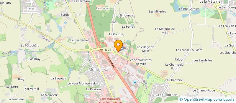 localisation de l'entreprise ECHO  LA MEZIERE