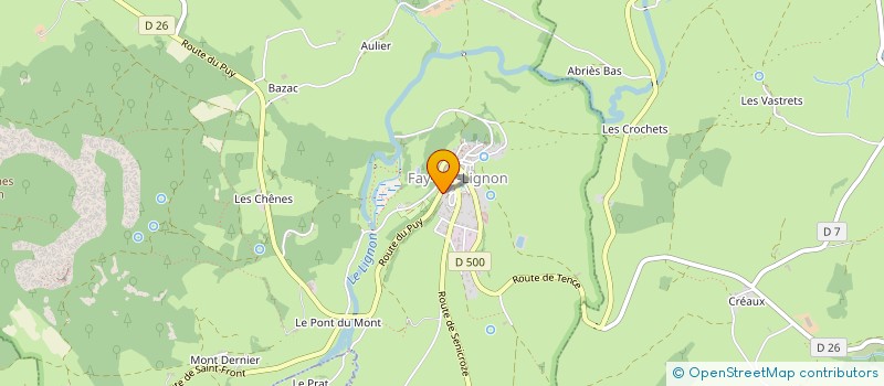 localisation de l'entreprise ECHO  FAY-SUR-LIGNON