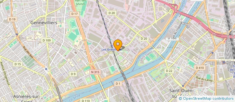 localisation de l'entreprise ECHO AUDITION 92 à ASNIERES-SUR-SEINE
