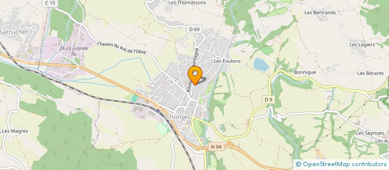 localisation de l'entreprise ECHO DES CATURIGES ET DE L'AVANCE  CHORGES