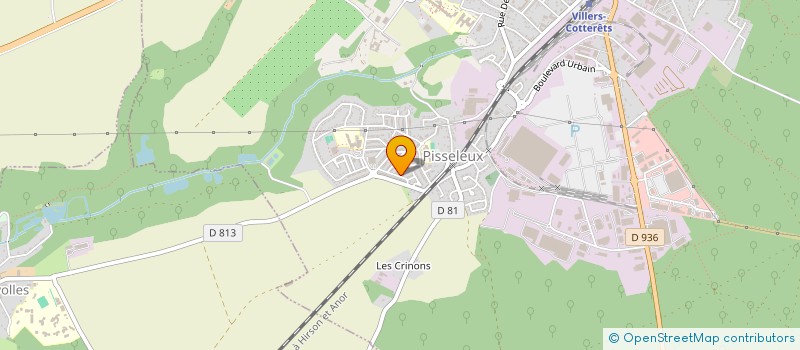 localisation de l'entreprise ECHO DES QUARTIERS COTTEREZIENS  VILLERS-COTTERETS