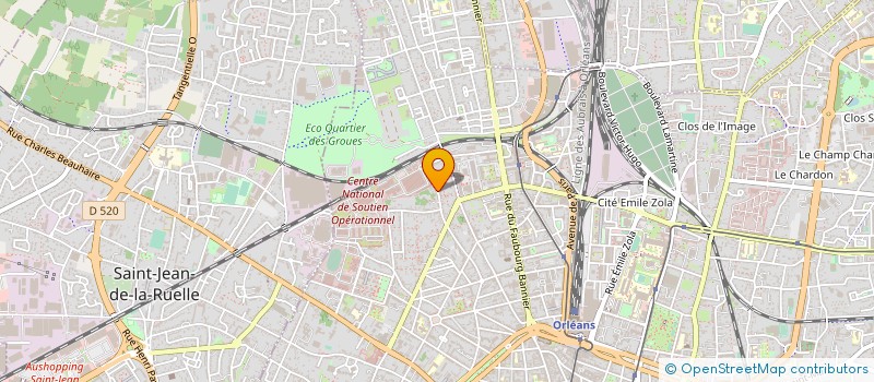 localisation de l'entreprise ECHO DROITS AUDIOVISUELS à ORLEANS